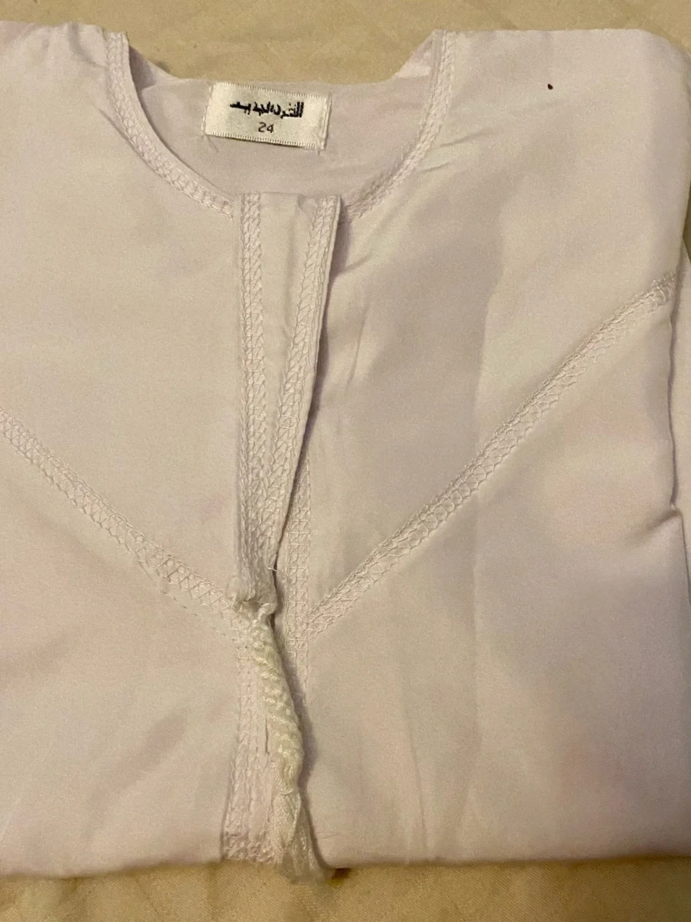 Classic White Kids Thoub Or Abaya size 24